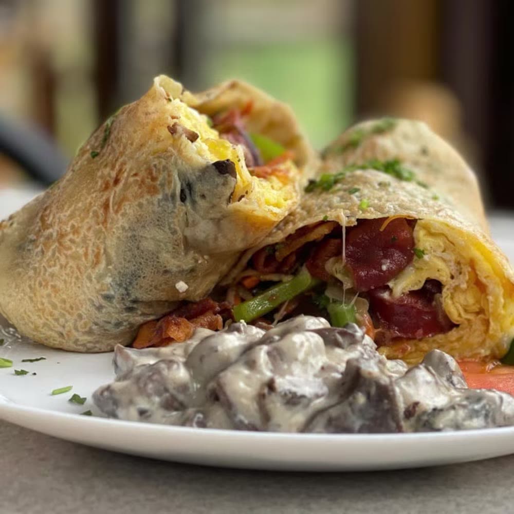 Savory crepe