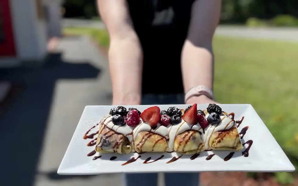 Crepe platter for events