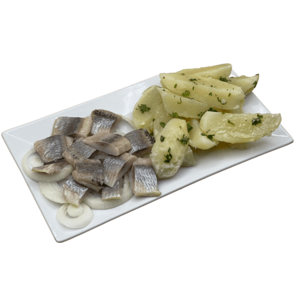 Appetizers Pickled Herring And Boiled Potatoes 800 × 800